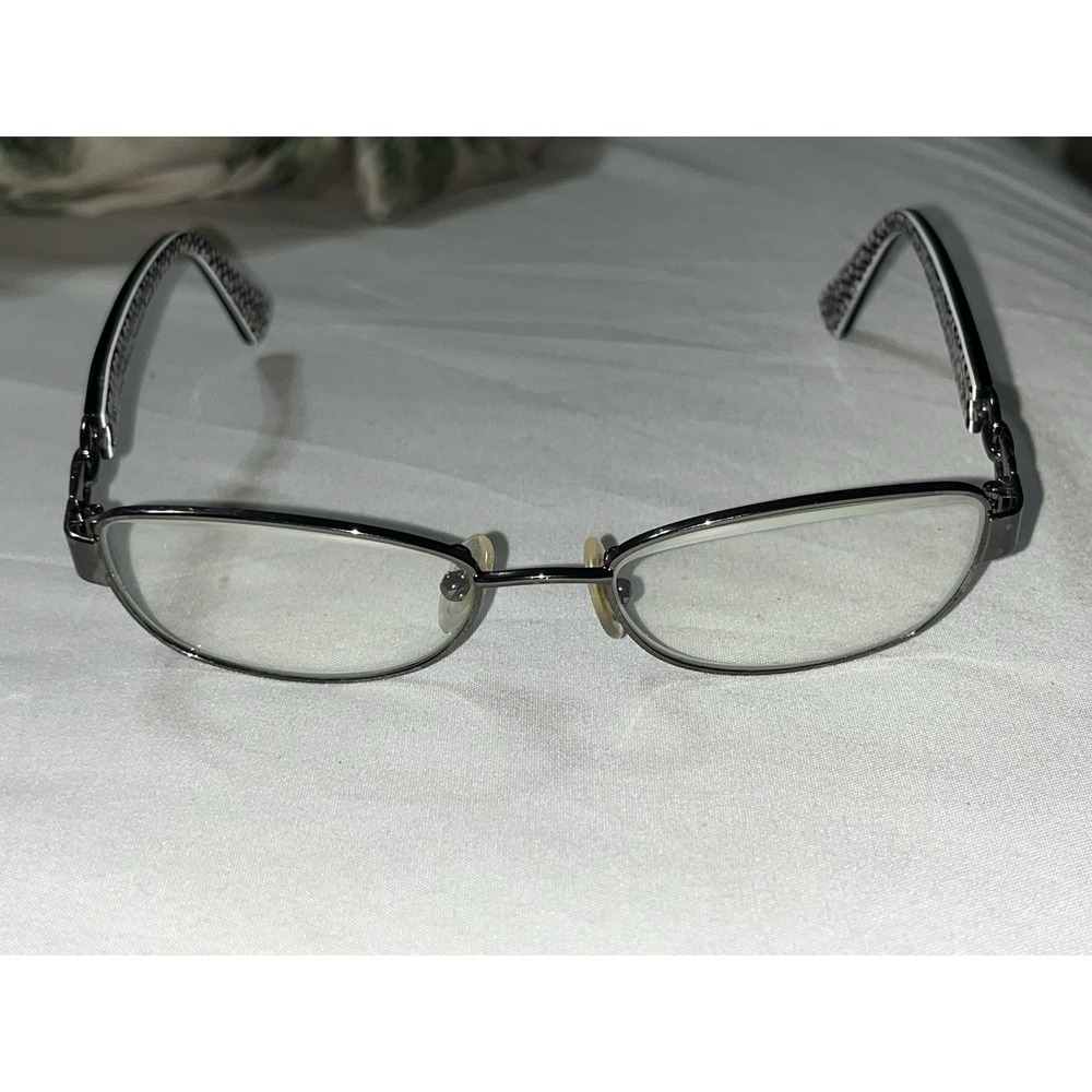 COACH HC5054 9186 Dk Silver Black White Sig 51-17-135 mm Women's Eyeglasses - Picture 3 of 7